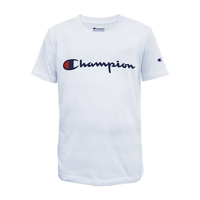 Champion Big Kid Boys Crew Neck Short Sleeve Regular Fit Graphic T-Shirt