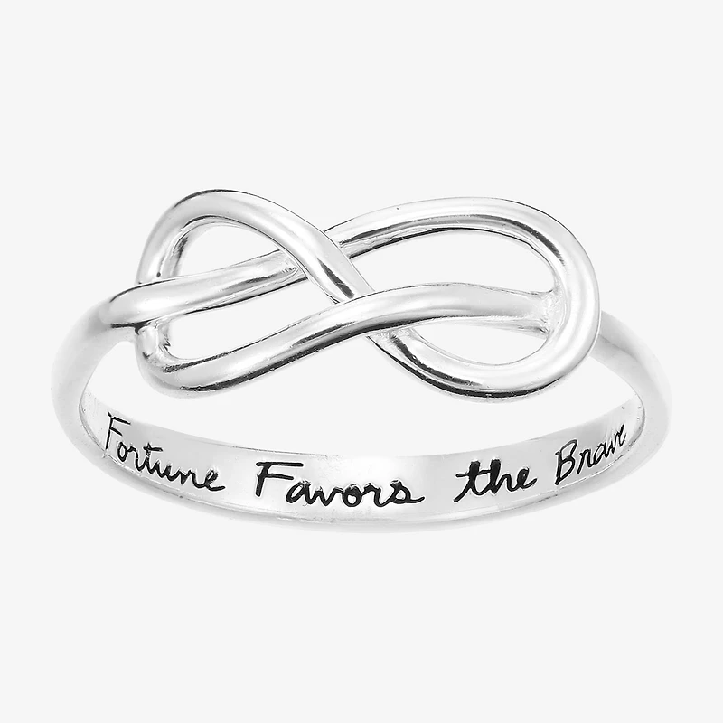 Footnotes Brave Womens 5MM Sterling Silver Knot Band