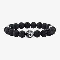 J.P. Army Men's Jewelry Stainless Steel 10 Inch Cross Beaded Bracelet