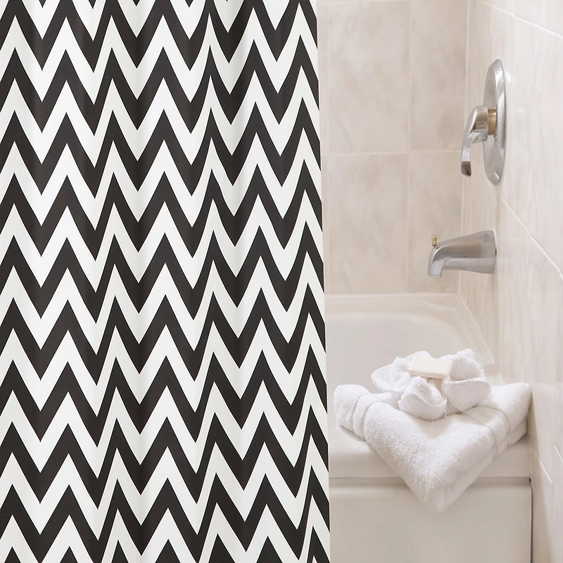 Kenney Step Up Chevron Shower Curtain Liner