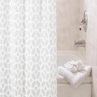 Kenney Geometric Shower Curtain Liner