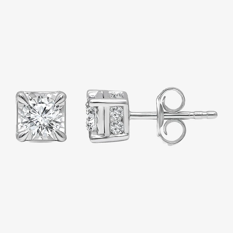 Tru Miracle 1 CT. T.W. Lab Grown White Diamond 14K Gold 5.6mm Stud Earrings