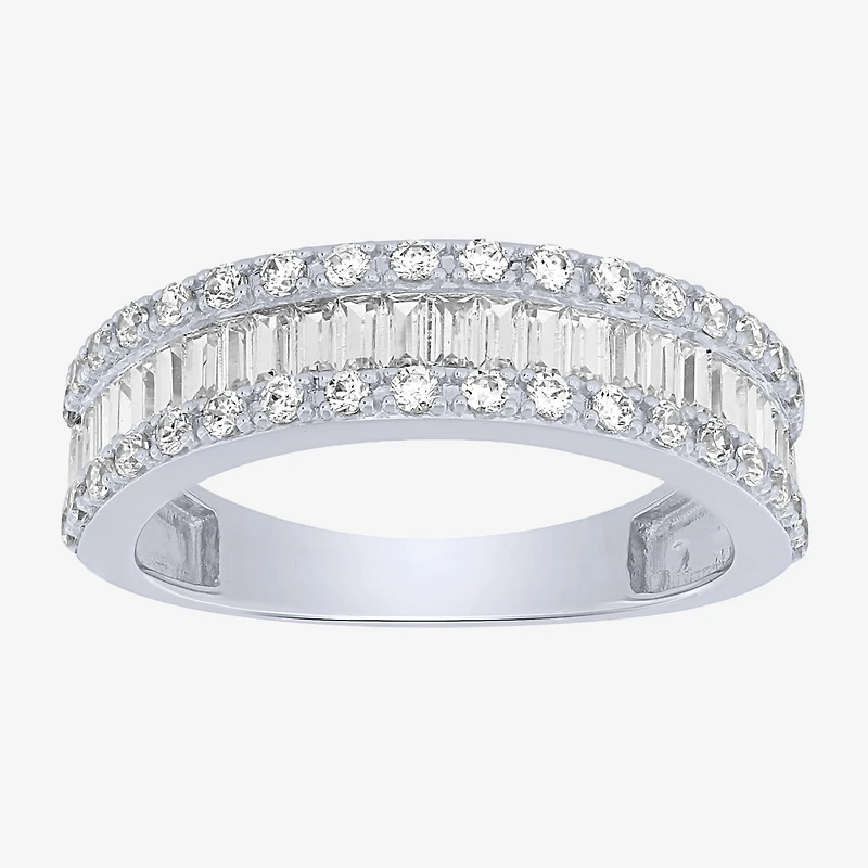 Womens 2.5MM 1 CT. T.W. Natural White Diamond 14K Gold Anniversary Wedding Band