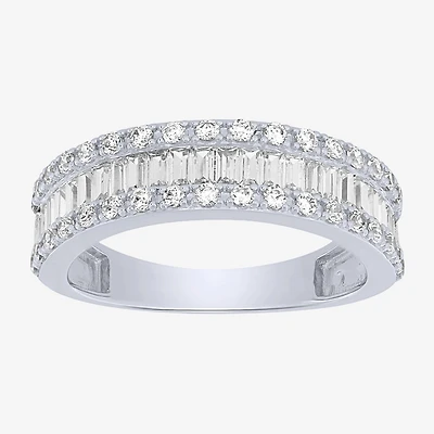 Womens 2.5MM 1 CT. T.W. Natural White Diamond 14K Gold Anniversary Wedding Band