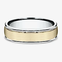 Mens 6MM 10K Gold Wedding Band