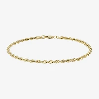 14K Yellow Gold 2.5mm Rope Chain Bracelet