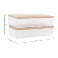 Martha Stewart 3 Pack Bins With MDF Lids