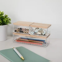 Martha Stewart 3 Pack Bins With MDF Lids
