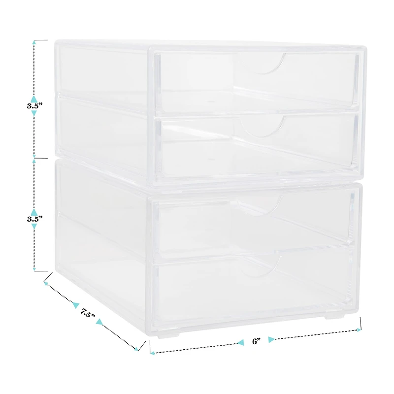 Martha Stewart 2 Pack 2 Drawer Organizers