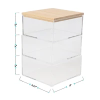 Martha Stewart 3 Pack Bins With MDF Lid