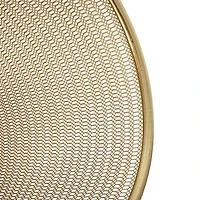 Martha Stewart 4.5 Gal Gold Mesh Trash Can