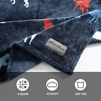 Eddie Bauer Buddy The Dog Plush Reversible Lightweight Throw