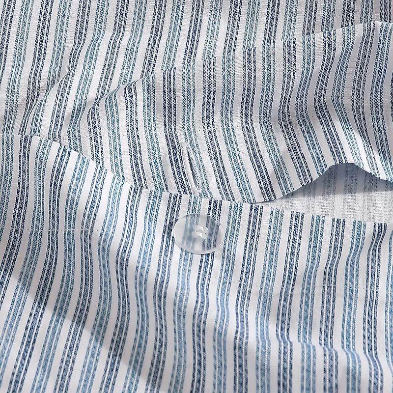 Eddie Bauer Ticking Stripe Duvet Cover Set