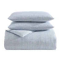 Eddie Bauer Ticking Stripe Duvet Cover Set
