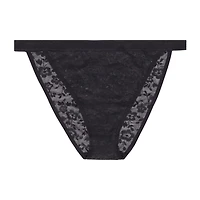 Curvy Couture No Show Lace String Bikini Panty - 1382