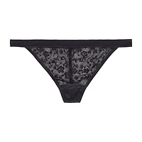 Curvy Couture No Show Lace G-String Thong Panty - 1383