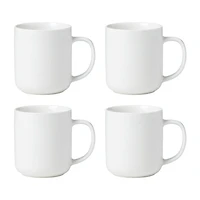 Oneida 24 Seven White 4-pc. Porcelain Mug Set