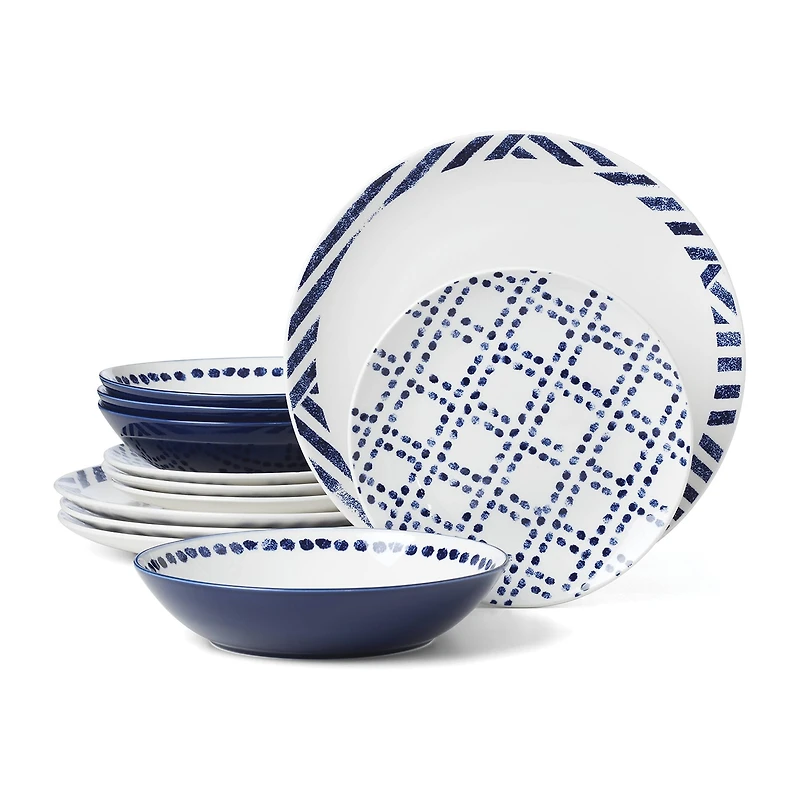 Oneida Harbour 12-pc. Porcelain Dinnerware Set