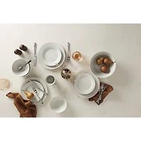 Oneida Ridge White 12-pc. Stoneware Dinnerware Set