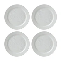 Oneida Ridge White 12-pc. Stoneware Dinnerware Set