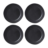 Oneida Ridge Black 12-pc. Stoneware Dinnerware Set