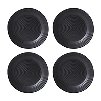 Oneida Ridge Black 12-pc. Stoneware Dinnerware Set