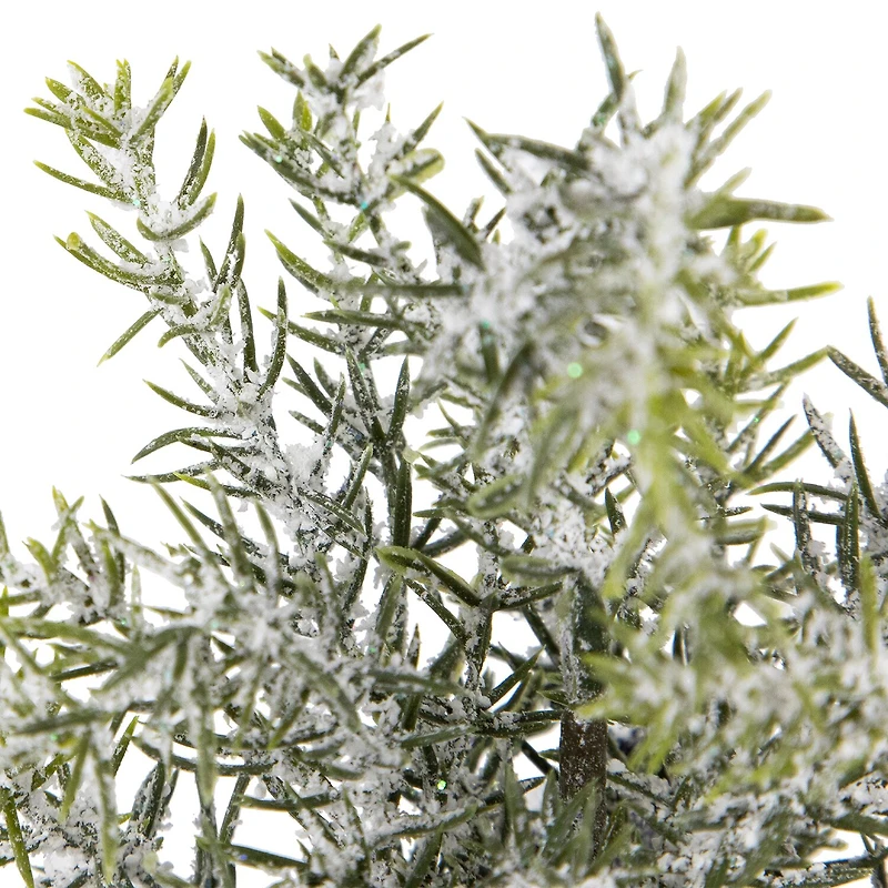 Northlight 9" Mini Frosted Pine Artificial 1 Foot Pine Christmas Tree
