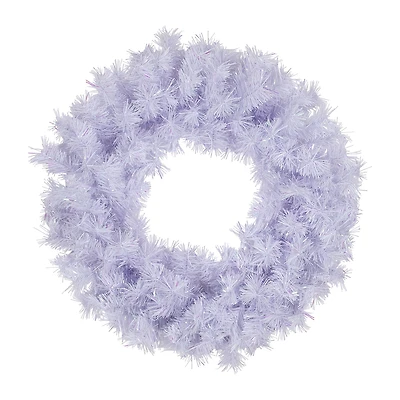 Northlight 36" Icy White Iridescent Spruce Wreath
