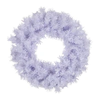Northlight 36" Icy White Iridescent Spruce Wreath