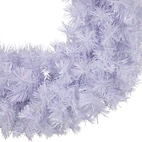 Northlight 36" Icy White Iridescent Spruce Wreath