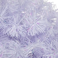 Northlight 36" Icy White Iridescent Spruce Wreath