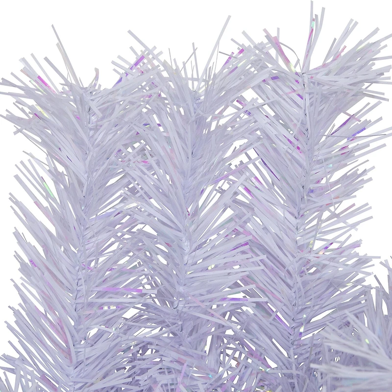 Northlight 36" Icy White Iridescent Spruce Wreath