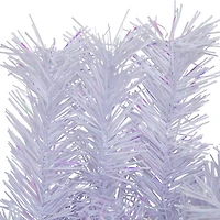 Northlight 36" Icy White Iridescent Spruce Wreath