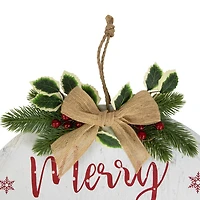 Northlight 16" Merry And Happy Holidays Wood Wall Sign