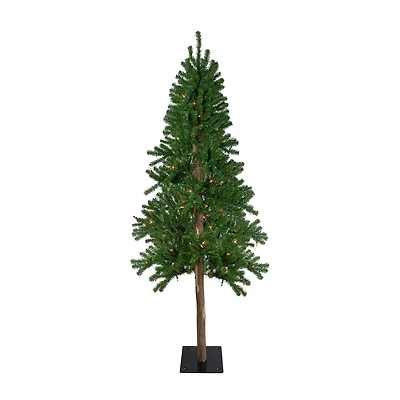Northlight 6ft Prelit Medium Alpine 6 Foot Pre-Lit Pine Christmas Tree