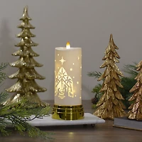 Northlight 9" Nativity Scene Flameless Flameless Candle