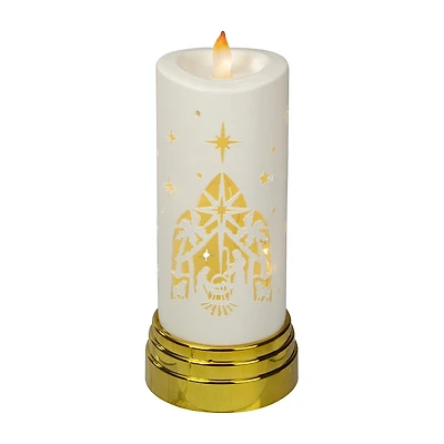 Northlight 9" Nativity Scene Flameless Flameless Candle