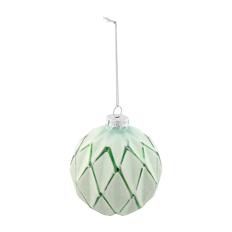 Northlight 4" 4ct Harlequin Glass Ball Christmas Ornament