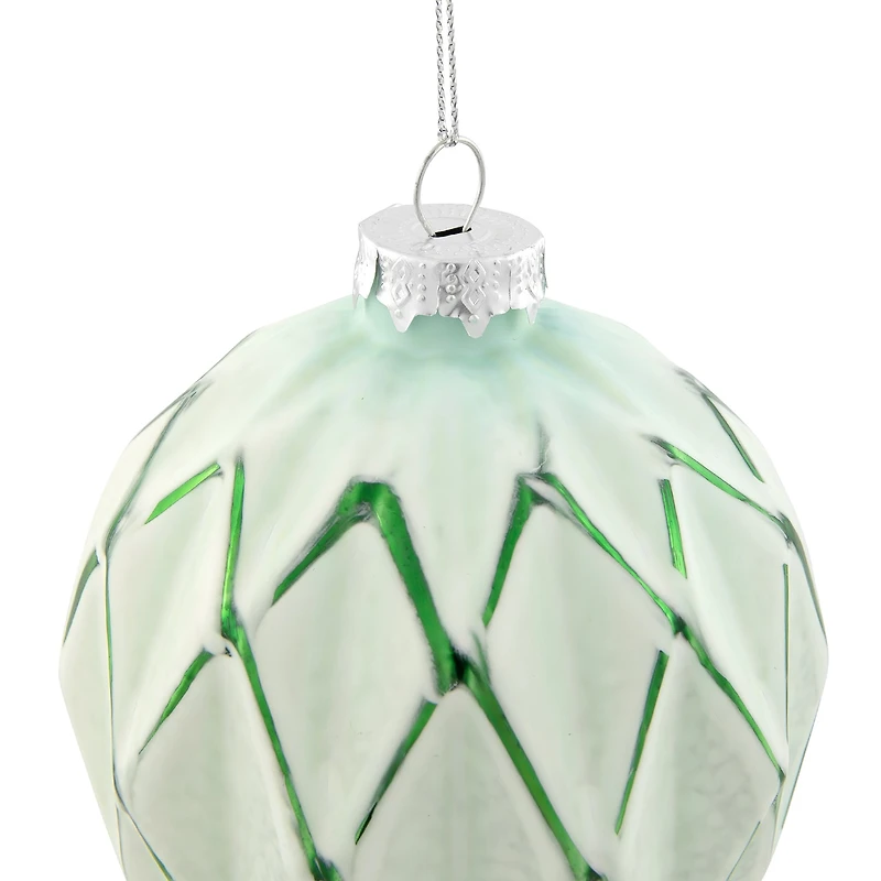 Northlight 4" 4ct Harlequin Glass Ball Christmas Ornament