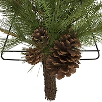 Northlight 21" Pine Tree Wall Hanging With Pinecones Christmas Window Decor