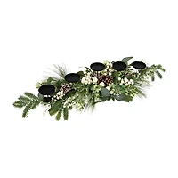 Northlight 42" Berries And Eucalyptus Artificial Candle Holder