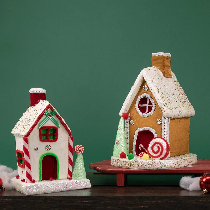 Northlight 11" Peppermint Candy House Christmas Tabletop Decor