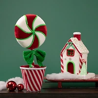 Northlight 11" Peppermint Candy House Christmas Tabletop Decor