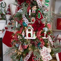 Northlight 11" Peppermint Candy House Christmas Tabletop Decor