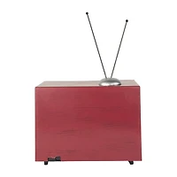 Northlight 9" Led Lighted Animated And Musical Tv Scene Plays Music Christmas Tabletop Decor