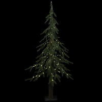 Northlight 4ft Pre Lit Medium Alpine 4 Foot Pine Christmas Tree
