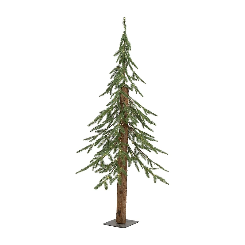 Northlight 4ft Pre Lit Medium Alpine 4 Foot Pine Christmas Tree