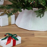 Northlight 26" Shiny Fabric Hexagonal Christmas Tree Collar
