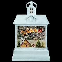 Northlight 10" Led Lighted Santafts Sleigh Lantern Christmas Snow Globe