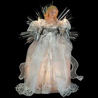 Northlight 11" Lighted Angel With Candle Christmas Tree Topper